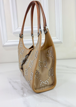 GUCCI JACKI JUMBO GG KHAKI CRYSTAL