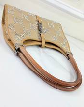 GUCCI JACKI JUMBO GG KHAKI CRYSTAL