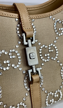 GUCCI JACKI JUMBO GG KHAKI CRYSTAL