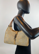 GUCCI JACKI JUMBO GG KHAKI CRYSTAL