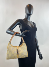 GUCCI JACKI JUMBO GG KHAKI CRYSTAL