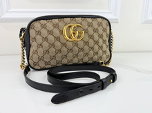 GUCCI MARMONT GG CANVAS CROSSBODY