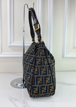 FENDI VINTAGE MAMA BAGUETTE ZUCCA FLAP LARGE HOBO