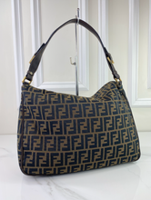 FENDI VINTAGE MAMA BAGUETTE ZUCCA FLAP LARGE HOBO