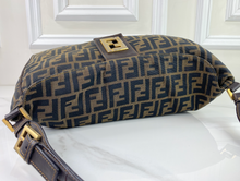 FENDI VINTAGE MAMA BAGUETTE ZUCCA FLAP LARGE HOBO