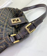 FENDI VINTAGE MAMA BAGUETTE ZUCCA FLAP LARGE HOBO