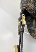 FENDI VINTAGE MAMA BAGUETTE ZUCCA FLAP LARGE HOBO