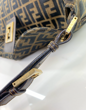 FENDI VINTAGE MAMA BAGUETTE ZUCCA FLAP LARGE HOBO