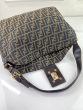 FENDI VINTAGE MAMA BAGUETTE ZUCCA FLAP LARGE HOBO