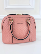 GUCCI MICROGUSSISSIMA MINI DOME BAG IN PINK
