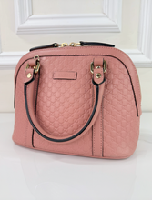 GUCCI MICROGUSSISSIMA MINI DOME BAG IN PINK