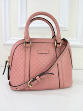 GUCCI MICROGUSSISSIMA MINI DOME BAG IN PINK