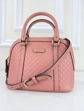 GUCCI MICROGUSSISSIMA MINI DOME BAG IN PINK