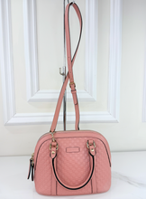 GUCCI MICROGUSSISSIMA MINI DOME BAG IN PINK