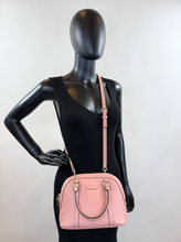 GUCCI MICROGUSSISSIMA MINI DOME BAG IN PINK