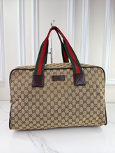 GUCCI CARRY ALL WEB DUFFLE BAG