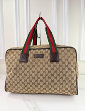 GUCCI CARRY ALL WEB DUFFLE BAG