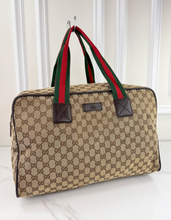 GUCCI CARRY ALL WEB DUFFLE BAG
