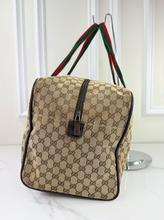 GUCCI CARRY ALL WEB DUFFLE BAG