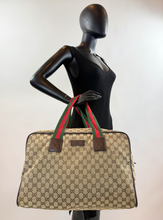 GUCCI CARRY ALL WEB DUFFLE BAG