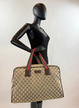 GUCCI CARRY ALL WEB DUFFLE BAG