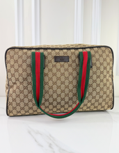 GUCCI CARRY ALL WEB DUFFLE BAG
