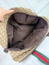 GUCCI CARRY ALL WEB DUFFLE BAG