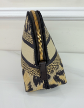 DIOR LARGE EMBROIDERED COSMETIC CASE IN LEOPARD