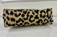 DIOR LARGE EMBROIDERED COSMETIC CASE IN LEOPARD