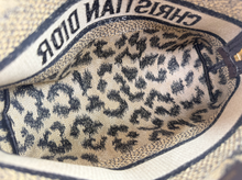 DIOR LARGE EMBROIDERED COSMETIC CASE IN LEOPARD