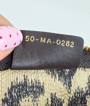 DIOR LARGE EMBROIDERED COSMETIC CASE IN LEOPARD
