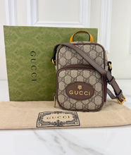 GUCCI NEO VINTAGE DOUBLE ZIP MINI MESSENGER