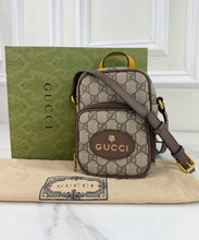 GUCCI NEO VINTAGE DOUBLE ZIP MINI MESSENGER