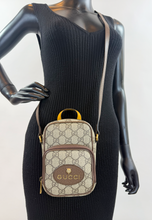 GUCCI NEO VINTAGE DOUBLE ZIP MINI MESSENGER