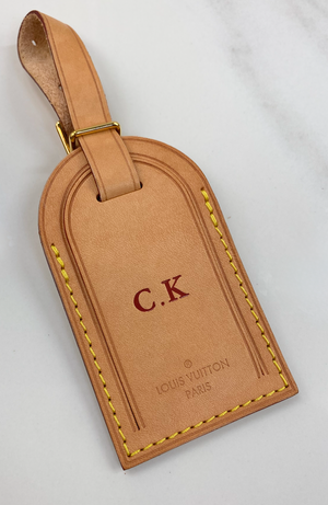 LUGGAGE TAG WITH INITIAL C.K