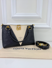 LOUIS VUITTON V TOTE BB EMPREINTE BLACK CREME