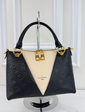 LOUIS VUITTON V TOTE BB EMPREINTE BLACK CREME