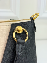 LOUIS VUITTON V TOTE BB EMPREINTE BLACK CREME