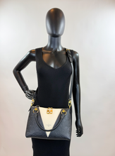 LOUIS VUITTON V TOTE BB EMPREINTE BLACK CREME