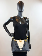LOUIS VUITTON V TOTE BB EMPREINTE BLACK CREME