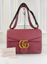 GUCCI MARMONT CALFSKIN LARGE GG MAUVE PINK