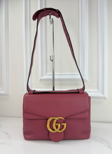 GUCCI MARMONT CALFSKIN LARGE GG MAUVE PINK