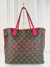 LOUIS VUITTON NEVERFULL MM "ARTICLES DE VOYAGE" LIMITED EDITION IN ROSE