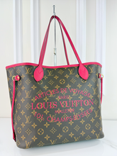 LOUIS VUITTON NEVERFULL MM "ARTICLES DE VOYAGE" LIMITED EDITION IN ROSE