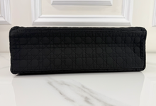 DIOR VINTAGE NYLON LADY BAG IN BLACK AND GOLD