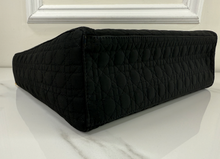 DIOR VINTAGE NYLON LADY BAG IN BLACK AND GOLD