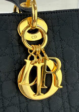 DIOR VINTAGE NYLON LADY BAG IN BLACK AND GOLD