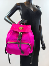 VERSACE NYLON MEDUSA BACKPACK HOT PINK