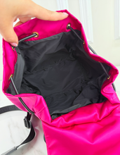 VERSACE NYLON MEDUSA BACKPACK HOT PINK