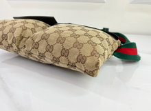 GUCCI BELT BAG GG WEB DOUBLE POCKET IN MONOGRAM